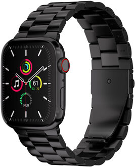 Imoshion Stalen bandje voor de Apple Watch Series 1 - 9 / SE (38/40/41 mm) | Series 10 / 11 (42 mm) - Zwart - 41 mm