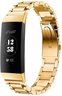 Imoshion Stalen bandje voor de Fitbit Charge 3 / 4 - Goud - One size