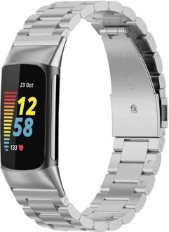 Imoshion Stalen bandje voor de Fitbit Charge 5 - Zilver - One size