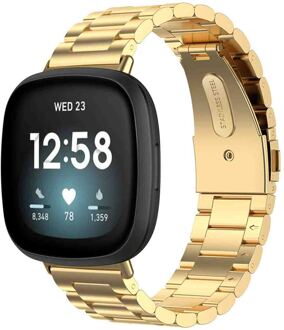 Imoshion Stalen bandje voor de Fitbit Versa 4 / 3 / Sense (2) - Goud - One size