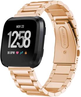 Imoshion Stalen bandje voor de Fitbit Versa / Versa 2 / Versa Lite- Rosé Goud - One size