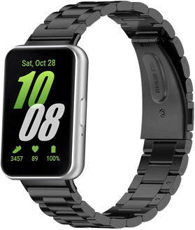Imoshion Stalen bandje voor de Samsung Galaxy Fit 3 - Zwart - One size