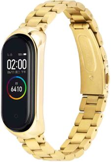 Imoshion Stalen bandje voor de Xiaomi Mi Band 3 / 4 - Goud - One size
