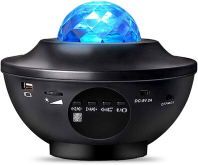 Imoshion Sterrenprojector - Sterrenhemel - 10 lichtstanden - Zwart Meerkleurig - One size