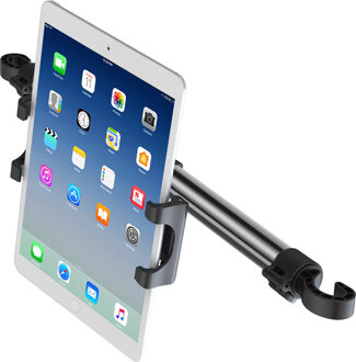 Imoshion Tablethouder Auto - Hoofdsteun Midden - Universeel - Uitschuifbaar Zwart - 12.9