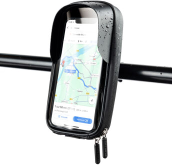 Imoshion Telefoonhouder fiets - Spatwaterdicht - Met Zonneklep - Zwart - 6.7
