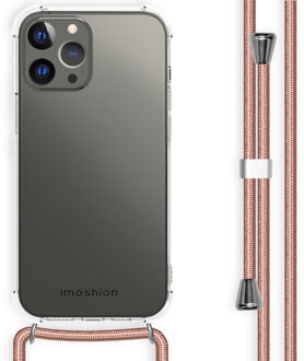 Imoshion Transparante Backcover met koord voor de Apple iPhone 13 Pro Max - Rosé Goud