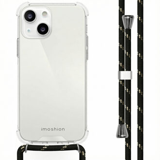 Imoshion Transparante Backcover met koord voor de Apple iPhone 13 - Zwart & Goud