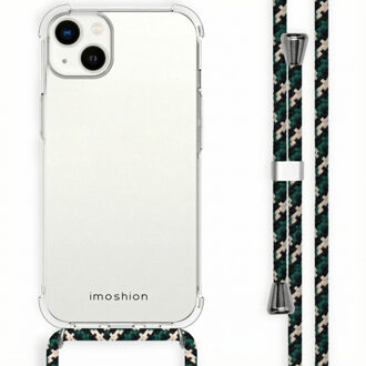 Imoshion Transparante Backcover met koord voor de Apple iPhone 14 Plus - Green Multi Color - 6.7