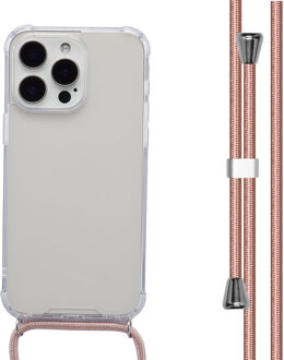 Imoshion Transparante Backcover met koord voor de Apple iPhone 15 Pro Max - Rosé Goud