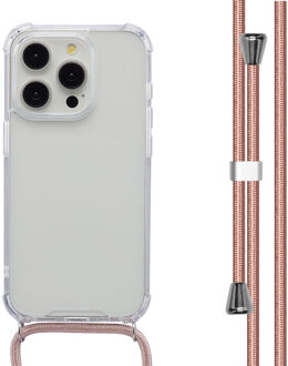 Imoshion Transparante Backcover met koord voor de Apple iPhone 15 Pro - Rosé Goud
