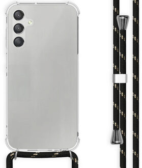 Imoshion Transparante Backcover met koord voor de Samsung Galaxy A15 (5G/4G) - Zwart / Goud