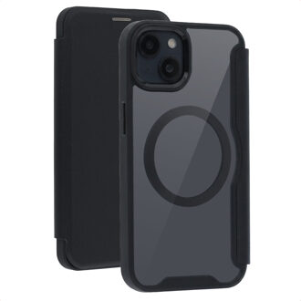 Imoshion Transparante Bookcase met MagSafe voor de Apple iPhone 15 - Zwart
