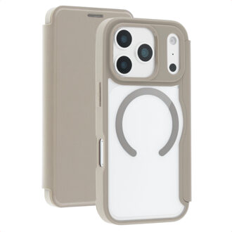 Imoshion Transparante Bookcase met MagSafe voor de Apple iPhone 17 Pro - Beige
