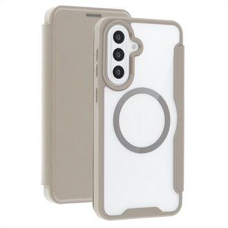 Imoshion Transparante Bookcase met MagSafe voor de Samsung Galaxy A57 (5G) - Beige