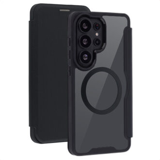 Imoshion Transparante Bookcase met MagSafe voor de Samsung Galaxy S26 Ultra - Zwart