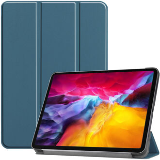 Imoshion Trifold Bookcase iPad Pro 11 (2021) tablethoes - Donkergroen