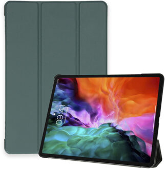 Imoshion Trifold Bookcase iPad Pro 12.9 (2020) / Pro 12.9 (2018) tablethoes - Donkergroen