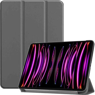 Imoshion Trifold Bookcase iPad Pro 12.9 (2021) tablethoes - Grijs