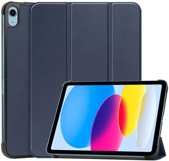 Imoshion Trifold Bookcase voor de Apple iPad 11 (2025) 11 inch A16 / iPad 10 (2022) 10.9 inch - Blauw Donkerblauw