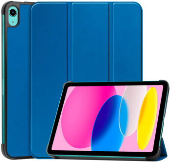 Imoshion Trifold Bookcase voor de Apple iPad 11 (2025) 11 inch A16 / iPad 10 (2022) 10.9 inch - Cobalt Blue Blauw