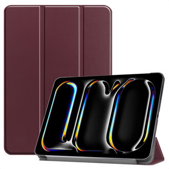 Imoshion Trifold Bookcase voor de Apple iPad Pro 11 (2025) M5 / (2024) M4 - Bordeaux Rood