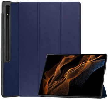 Imoshion Trifold Bookcase voor de Galaxy Tab S8 Ultra - Donkerblauw - 14.6