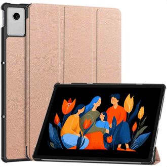 Imoshion Trifold Bookcase voor de Lenovo Idea Tab Plus - Rose Gold Rosé goud - 12.1