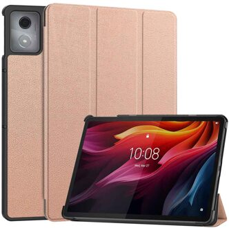 Imoshion Trifold Bookcase voor de Lenovo Tab K11 Plus - Rose Gold Rosé goud - 11.45