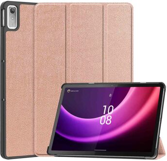 Imoshion Trifold Bookcase voor de Lenovo Tab P11 (2nd gen) - Rosé Goud - 11.5