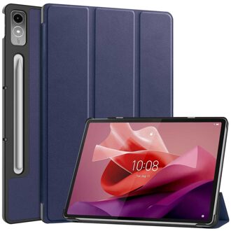 Imoshion Trifold Bookcase voor de Lenovo Tab P12 - Donkerblauw - 10.6