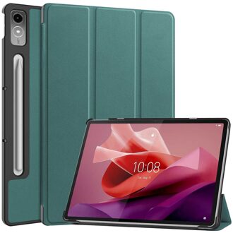 Imoshion Trifold Bookcase voor de Lenovo Tab P12 - Donkergroen - 12.7