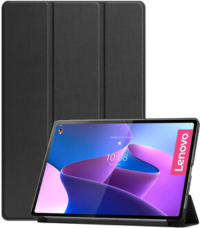 Imoshion Trifold Bookcase voor de Lenovo Tab P12 Pro - Zwart - 12.6