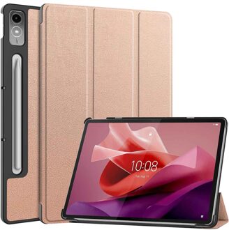 Imoshion Trifold Bookcase voor de Lenovo Tab P12 - Rosé Goud - 10.6