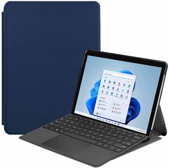 Imoshion Trifold Bookcase voor de Microsoft Surface Pro 8 - Donkerblauw - 13