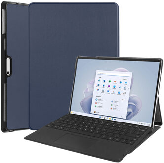 Imoshion Trifold Bookcase voor de Microsoft Surface Pro 9 / Pro 10 / Pro 11 - Donkerblauw - 13