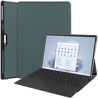 Imoshion Trifold Bookcase voor de Microsoft Surface Pro 9 / Pro 10 / Pro 11 - Donkergroen - 13