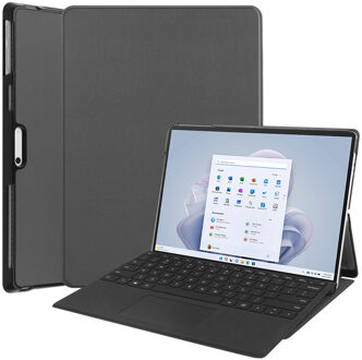 Imoshion Trifold Bookcase voor de Microsoft Surface Pro 9 / Pro 10 / Pro 11 - Grijs - 13