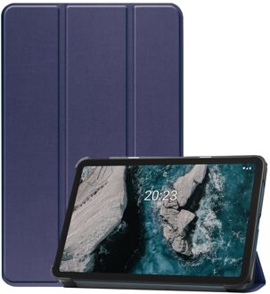 Imoshion Trifold Bookcase voor de Nokia T20 - Donkerblauw - 10.63