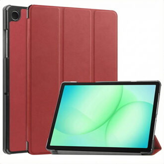 Imoshion Trifold Bookcase voor de Samsung Galaxy Tab A11 Plus / A9 Plus - Bordeaux Donkerrood - 11
