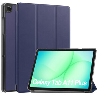 Imoshion Trifold Bookcase voor de Samsung Galaxy Tab A11 Plus - Donkerblauw - 11