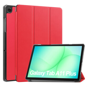 Imoshion Trifold Bookcase voor de Samsung Galaxy Tab A11 Plus - Rood - 11