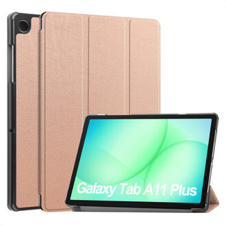 Imoshion Trifold Bookcase voor de Samsung Galaxy Tab A11 Plus - Rose Gold Rosé goud - 11
