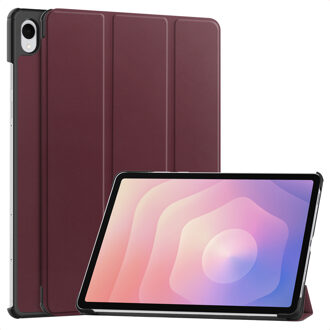 Imoshion Trifold Bookcase voor de Samsung Galaxy Tab S11 - Bordeaux Rood - 11