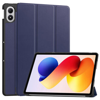 Imoshion Trifold Bookcase voor de Xiaomi Redmi Pad 2 Pro / Poco Pad M1 - Donkerblauw - 12.1