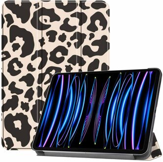 Imoshion Trifold Design Bookcase voor de iPad Pro 11 (2022) / Pro 11 (2021) - Leopard Meerkleurig