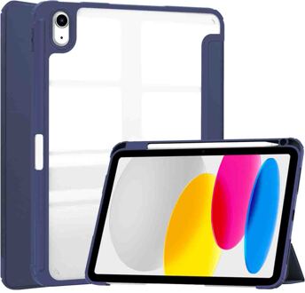 Imoshion Trifold Hardcase Bookcase voor de Apple iPad 11 (2025) 11 inch A16 / iPad 10 (2022) 10.9 inch - Donkerblauw