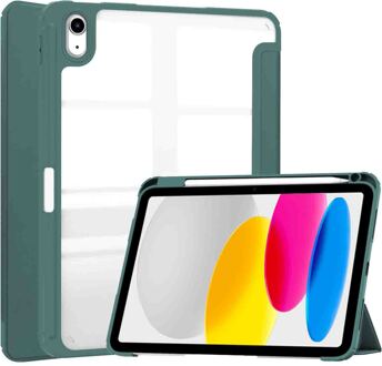 Imoshion Trifold Hardcase Bookcase voor de Apple iPad 11 (2025) 11 inch A16 / iPad 10 (2022) 10.9 inch - Groen