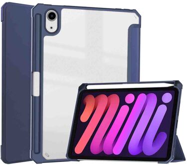 Imoshion Trifold Hardcase Bookcase voor de Apple iPad Mini 7 (2024) / iPad Mini 6 (2021) - Donkerblauw - 8.3