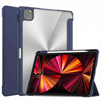 Imoshion Trifold Hardcase Bookcase voor de Apple iPad Pro 11 (2022 / 2021 / 2020 / 2018) - Donkerblauw